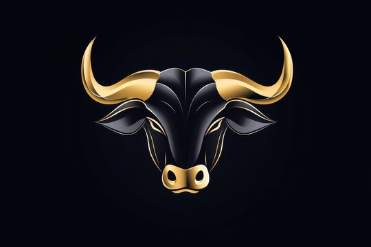 luxury bull logo, a stylish bull emblem with a hint of sophistication, perfect for high-end brands or boutiques