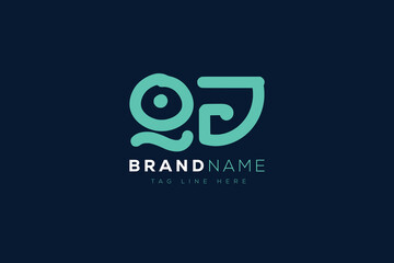 Q and J logo design.  QJ abstract Letters Logo Monogram. This logo design is the process of creating a visual symbol that represents a brand, company, or individual.