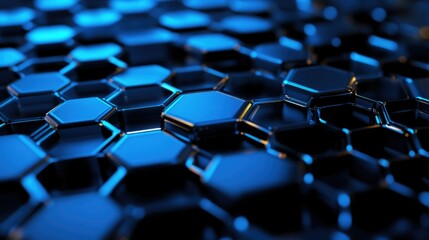 Obraz premium Digital Art of Honeycomb Microchip