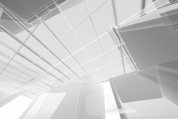 Abstract architectural background 3d rendering