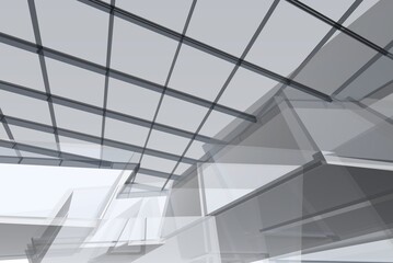 Abstract architectural background 3d rendering