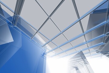 Obraz premium Abstract architectural background 3d rendering