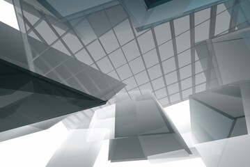 Abstract architectural background 3d rendering