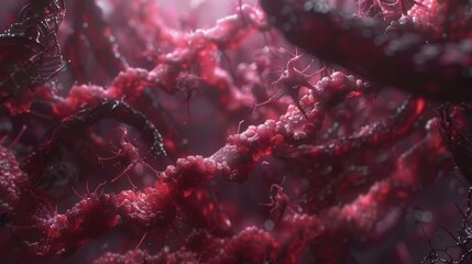 Innovative biotechnology  dna strands and molecular structures in genetic research advancements