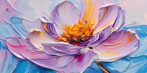 Vivid Flower Abstract Art