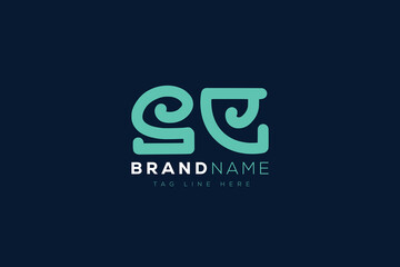 S and E logo design.  SE abstract Letters Logo Monogram. This logo design is the process of creating a visual symbol that represents a brand, company, or individual.