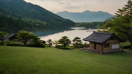 Fototapeta premium lake in the mountains