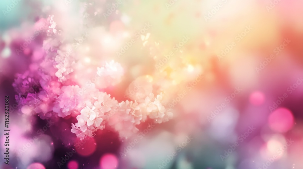 Poster colorful abstract art displaying vibrant patterns digital creation soft focus creative environment c