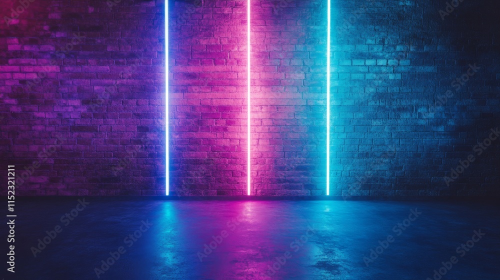 Poster vibrant textured environments with minimal background