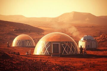 Key elements in establishing a colony on Mars.