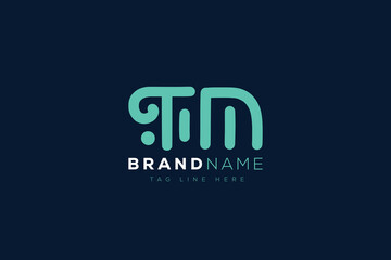 T and M logo design.  TM abstract Letters Logo Monogram. This logo design is the process of creating a visual symbol that represents a brand, company, or individual.