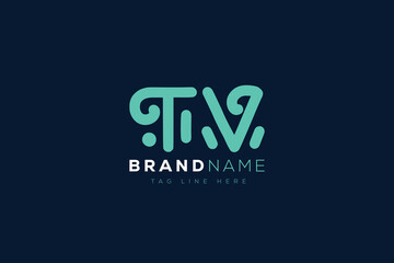 T and V logo design.  TV abstract Letters Logo Monogram. This logo design is the process of creating a visual symbol that represents a brand, company, or individual.