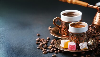 cup of coffee with beans