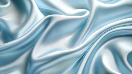 Luxurious blue silk background with elegant satin texture creating a soft and flowing appearance