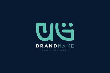 U and G logo design.  UG abstract Letters Logo Monogram. This logo design is the process of creating a visual symbol that represents a brand, company, or individual.