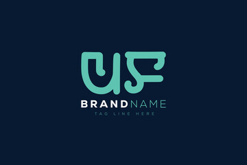 U and F logo design.  UF abstract Letters Logo Monogram. This logo design is the process of creating a visual symbol that represents a brand, company, or individual.