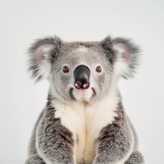 close up portrait of a koala