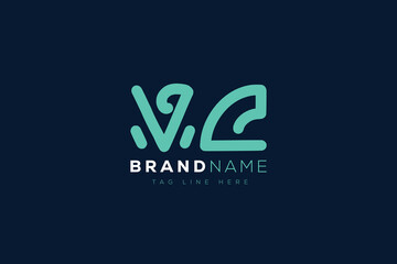 V and C logo design.  VC abstract Letters Logo Monogram. This logo design is the process of creating a visual symbol that represents a brand, company, or individual.