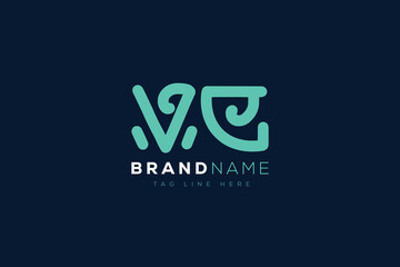 V and E logo design.  VE abstract Letters Logo Monogram. This logo design is the process of creating a visual symbol that represents a brand, company, or individual.