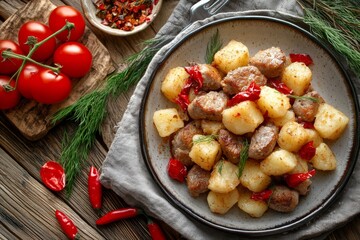 Descubre la deliciosa marka batata con carne y papas, un plato tradicional lleno de sabor y color