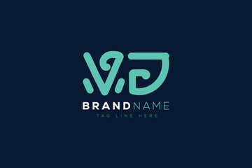 V and J logo design.  VJ abstract Letters Logo Monogram. This logo design is the process of creating a visual symbol that represents a brand, company, or individual.