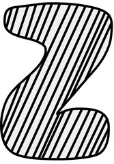 Letter Z Canvas Texture