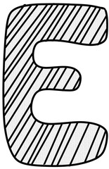 Letter E Canvas Texture