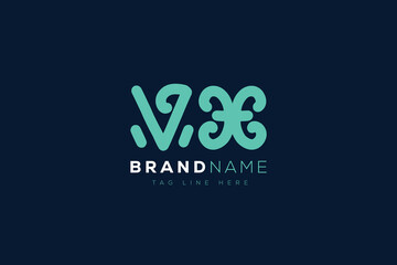 V and X logo design.  VX abstract Letters Logo Monogram. This logo design is the process of creating a visual symbol that represents a brand, company, or individual.