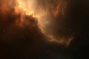 Fototapeta premium Cosmic Cloudscape: A Tapestry of Stars, Nebulae, and Interstellar Dust