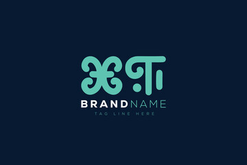 X and T logo design.  XT abstract Letters Logo Monogram. This logo design is the process of creating a visual symbol that represents a brand, company, or individual.