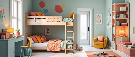 Kids children&acute;s room_Trend inspiration for your interior designs and social networks such as YouTube, Instagram or WhatsApp.
