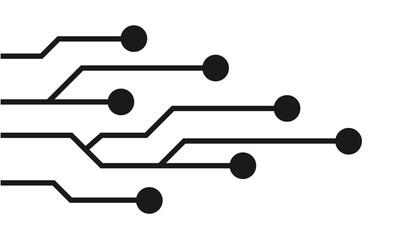 digital technology circuit board line background