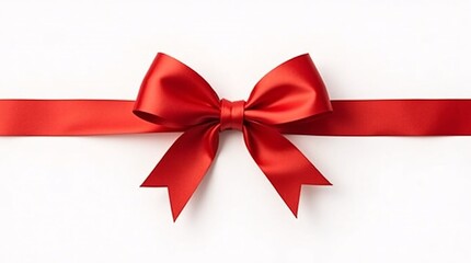 red bow isolated on white background
