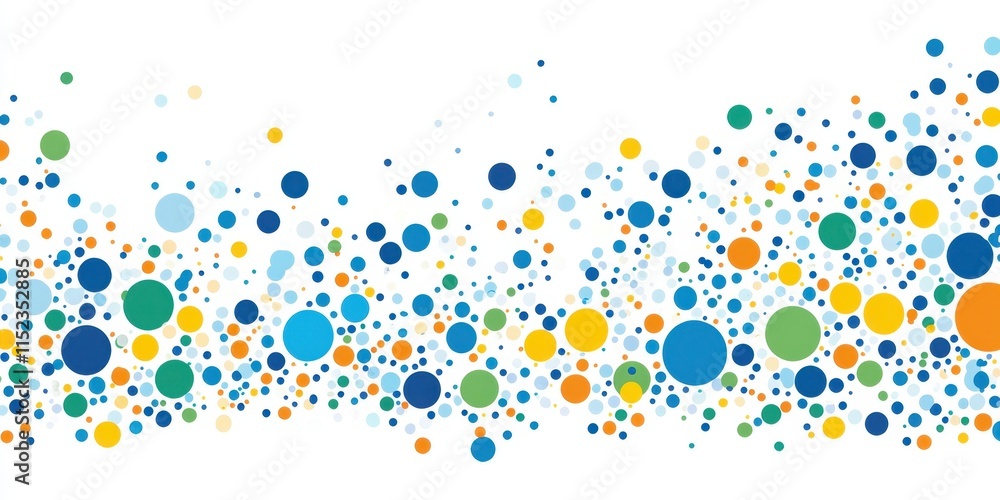 Poster abstract background with colorful geometric shapes and lines on a white background the border is fil