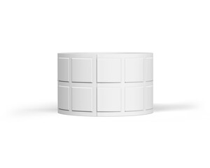 Roll of Colorful Square Stickers for Office and Crafts