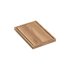 wooden cutting board , 3d render of cutting board