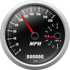 Universal speedometer gauge