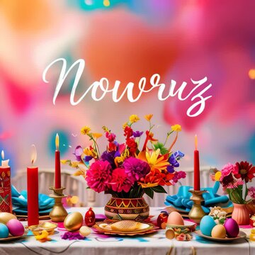 Nowruz is the Iranian New Year celebration background