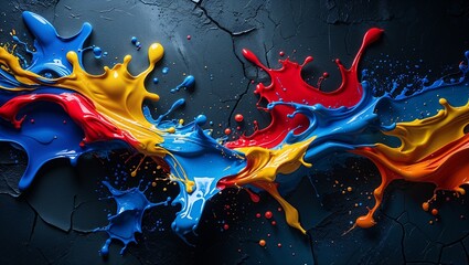 A dynamic style showcasing bold, vibrant colors and energetic compositions, creating a visually striking scene that captures attention and conveys a sense of movement and excitement