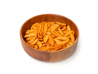 Senbei isolated, kaki no tane rice cracker, japanese crispy snack, sembei, okaki, Asian baked sweets