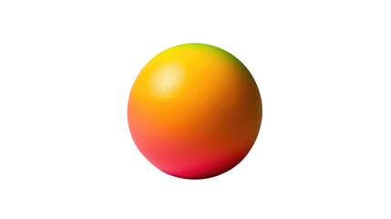A br ightly colored stress ball isolated background