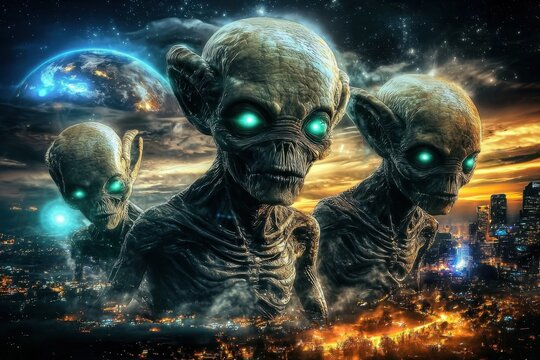 Imagining the appearance and culture of alien beings from distant worlds.