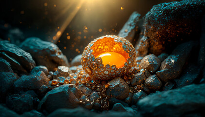 Egg, space, abstract, light, star, blue, galaxy, red, explosion, black, planet, nebula, astronomy, bright, sun, universe, color, green, stars, illustration, texture, cosmos, blur