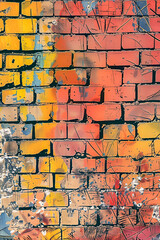 Urban brick wall background