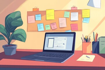 Dynamic Recruitment Workspace Illustration