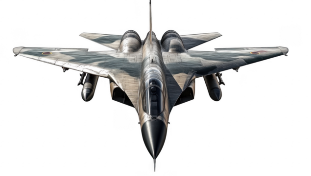 jet fighter isolated on a white transparent background
