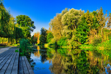 Nottekanal Zossen - Brandenburg - Deutschland - Teltow Fläming - Wasser - Fluss - Kanal -...