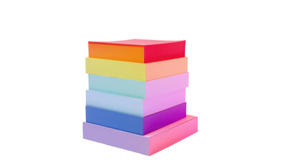 A vibrant stack of pastel-colored sticky notes, arranged in a rainbow order, offering a visually stimulating and practical reminder for organization, creativity, and planning.