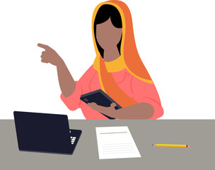  Indian Businesswoman Takes Part in Online Discussion