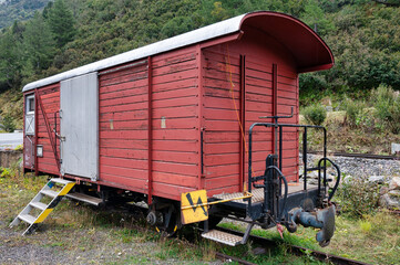 Red Wooden Boxcar